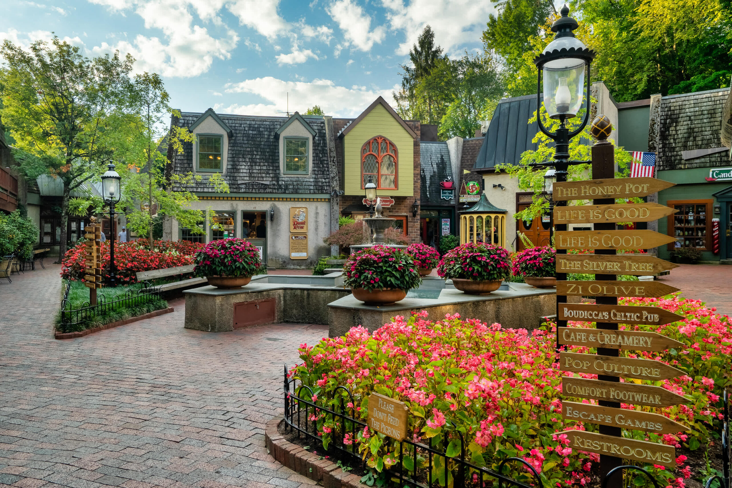 Historic Sevierville courthouse and downtown district charm
