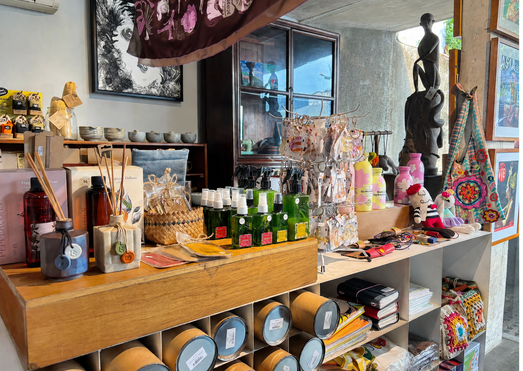 Boutique gift shops and mountain specialty stores